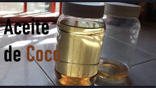 Como Hacer Aceite de Coco en Casa  Leche de Coco  Coco🥥🥥🥥 [upl. by Suirtemid]