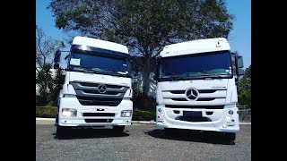 ACTROS 2546 6x2 X AXOR 2544 6x2  QUAIS AS DIFERENÇAS CONHEÇA [upl. by Naillimixam]