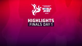 Highlights Day 1 – 2022 Acrobatic Gymnastics World Championships Baku AZE [upl. by Aniroc589]