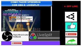 OBS e Livesplit como fazer speedrun com fundo transparente [upl. by Jit161]