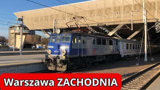 Warszawa Zachodnia budowa modernizacja Pociągi EU07038 i Czesio [upl. by Reamonn]