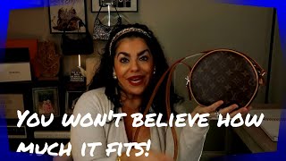 SURPRISE UNBOXING amp WHAT FITS IN MY LOUIS VUITTON BOITE CHAPEAU SOUPLE PM [upl. by Shandie]