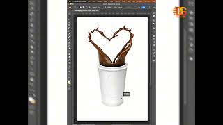 Coffee splash tutorials with Photoshop [upl. by Jeavons]