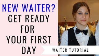 New waitresswaiter training FampB Service for beginners First day as a waitress Food and Beverage [upl. by Boylan]