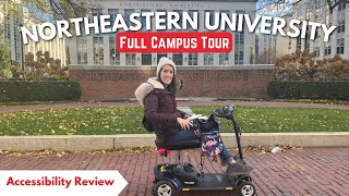 Northeastern University  Boston Campus Tour Vlog 2024  Accessibility Review w Student Interviews [upl. by Asilat]