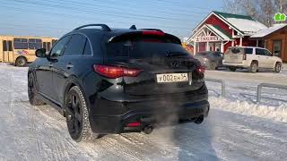 ТЮНИНГ ВЫХЛОПНОЙ СИСТЕМЫ infiniti QX70 FX37 ОТ FEBERS [upl. by Kimball]