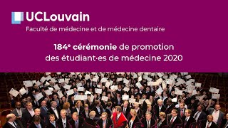 Proclamation 2020 de la Faculté de médecine 184e promo [upl. by Aliuqehs]