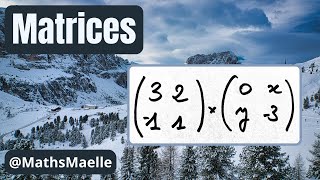 Exemple de calcul dun produit de deux matrices Calcul matriciel Algèbre linéaire [upl. by Nere686]