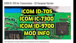 ICOM IC73007059700 TX MODinformation [upl. by Inot]