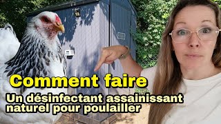 COMMENT désinfecter et assainir son poulailler avec du naturel [upl. by Atiekal737]