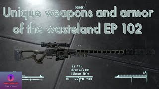 Unique weapons and armor of the wasteland EP 102 Christines CoS silencer rifle Fallout New Vegas [upl. by Aronson]