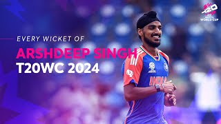 Incredible leftarm pacer shines for India  Every Wicket of Arshdeep Singh  T20WC 2024 [upl. by Corydon936]