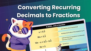 Converting Recurring Decimals to Fractions  KS3 KS4 GCSE Maths [upl. by Nicky311]