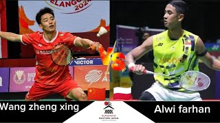 Wang Zheng xing CHN vs Alwi farhan INA  Kumamoto masters jepan 2024 [upl. by Yema]