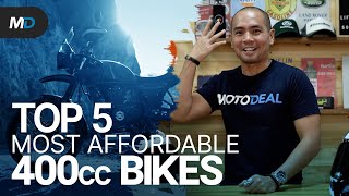 Top 5 Most Affordable 400cc Bikes  Behind a Desk [upl. by Droffilc726]