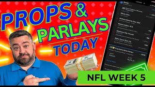 2024 NFL Week 5 Player Props Predictions and Best Bets  Props and Parlays Today [upl. by Gabor]