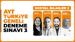 3D Türkiye Geneli Deneme Sınavı 3  AYT  Sosyal Bilimler 2 Soru Çözümleri [upl. by Romo51]