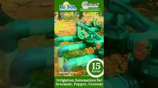 Smart irrigation automation by Mobitech mobitech agriculture irrigationtech irrigationautomation [upl. by Ramma]