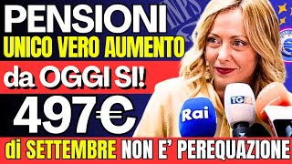 🔴 497 👉 UNICO AUMENTO RITIRABILE DA SUBITO PENSIONI INVALIDI in arrivo a SETTEMBRE 💰 [upl. by Eduino]