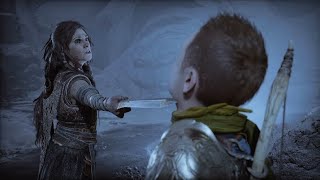 Freya almost kills Atreus  God of War Ragnarök Gameplay Clip [upl. by Ellimac]