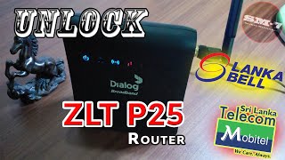 How to unlock Dialog ZLT P25 router With English subtitlesSm7 [upl. by Alleuqram]