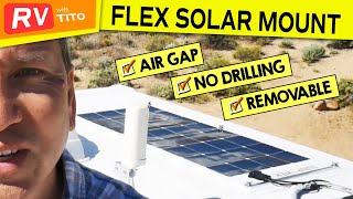 Better Way to Mount Flexible Solar Panels on RV 2019 [upl. by Hess]