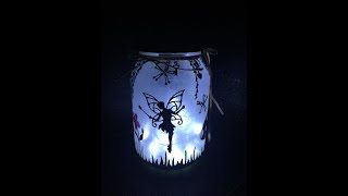 How to Make a Fairy Lantern in a Jar  DIY Fairy Night Light [upl. by Ardnasirhc]