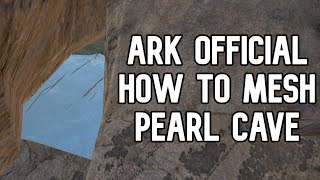 Ark Official How To Mesh Pearl Cave Center Rat Holes amp Base Locations  ARK Survival Evolved [upl. by Aikenahs]