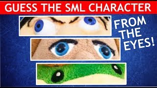 Guess The SML Character From The Eyes  SML Quiz  SuperMarioLogan Game [upl. by Leruj]