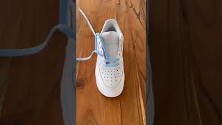 How to Bar Lace Nike Air Force 1 Shoelace Tutorial [upl. by Robinet406]