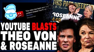 Youtube BANS Theo Von amp Roseanne Episode amp It Totally Backfires As Elon Musk amp Rumble Pounce [upl. by Anicnarf]