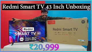 REDMI Smart TV 43 Inch Unboxing amp Giveaway  Quick Review  Amazing  ₹20999 with Android 11🔥🔥 [upl. by Sikram374]