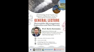 General Lecture Thermophiles Microorganism  Exploration and Their Diversity [upl. by Warila]