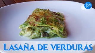 LASAÑA de VERDURAS Receta vegetariana  Cocina al día  Receta 54 [upl. by Nayab]