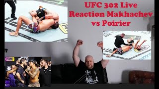 UFC 302 Live Reaction Makhachev vs Poirier [upl. by Lliw445]