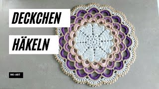 Frühlingszauber 🌸🌸 Ein gehäkeltes Deckchen crochet [upl. by Leonerd]