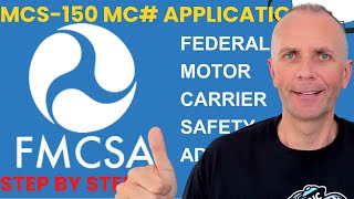 HOW to  USDOT amp MC AUTHORITY MCS 150 Application EASY Online Step by Step Process 2022 [upl. by Anelaf370]