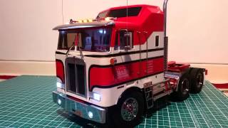 Tamiya Globe Liner Kenworth K100 Aerodyne 114 RC Truck BJ amp The Bear [upl. by Eahcim]