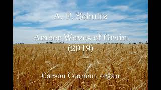 A F Schultz — Amber Waves of Grain 2019 for organ [upl. by Nickey100]