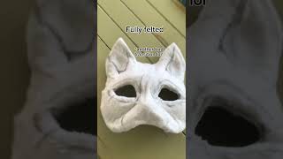 The making of Tundra Sprout’s mink snow bengal mask Not a theriotype therian therianmask cat [upl. by Nata]