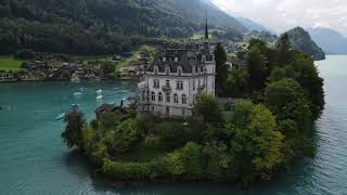 Iseltwald village in Switzerland  Lake Brienz  4K [upl. by Aicilaana]