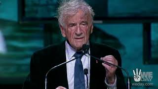 Elie Wiesel on Hope Compassion and the Power of Youth at WE Day Toronto 2009 [upl. by Anzovin240]