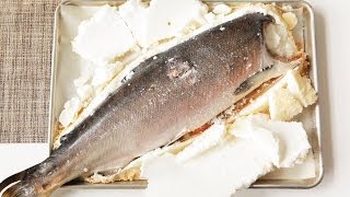 Rezept Lachs in Salzkruste selber machen [upl. by Ahsieken]