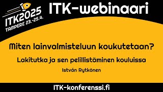 Miten lainvalmisteluun koukutetaan Lakitutka ja sen pelillistäminen kouluissa [upl. by Asiek]