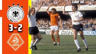 Netherlands vs West Germany 2  3 Full Highlights Euro 80 [upl. by Ilrahc875]