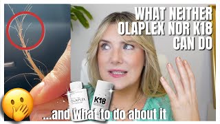 WHAT OLAPLEX AND K18 DONT DO AND WHAT TO DO ABOUT IT haircaretips olaplex k18 [upl. by Angelique]