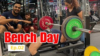 Bench Day Ep02  Workout with my Actor friend chotikicomedy739 [upl. by Aurlie]