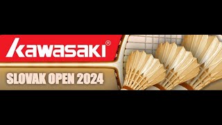 Slovak Open 2024 day 2 Court 1 main draw [upl. by Enyawd]