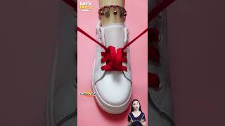 Easy ways to lace sneakers shoe laces for girls Trendy shoelace style shoelaces shorts [upl. by Grail932]