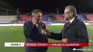 13 OTTOBRE 2024  SERIE C POTENZA  FOGGIA 1  1 PARLANO GLI ALLENATORI [upl. by Llerot]